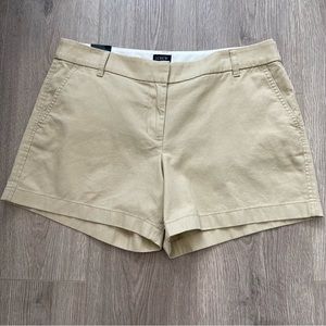 J Crew 5" Classic Chino Short Light Khaki Size 12 New